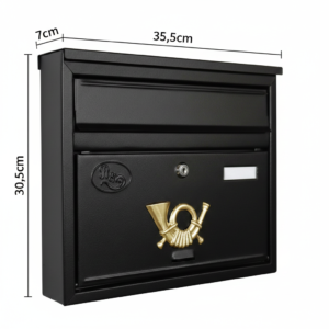 Skrzynka na listy T11 Czarna - wymiary