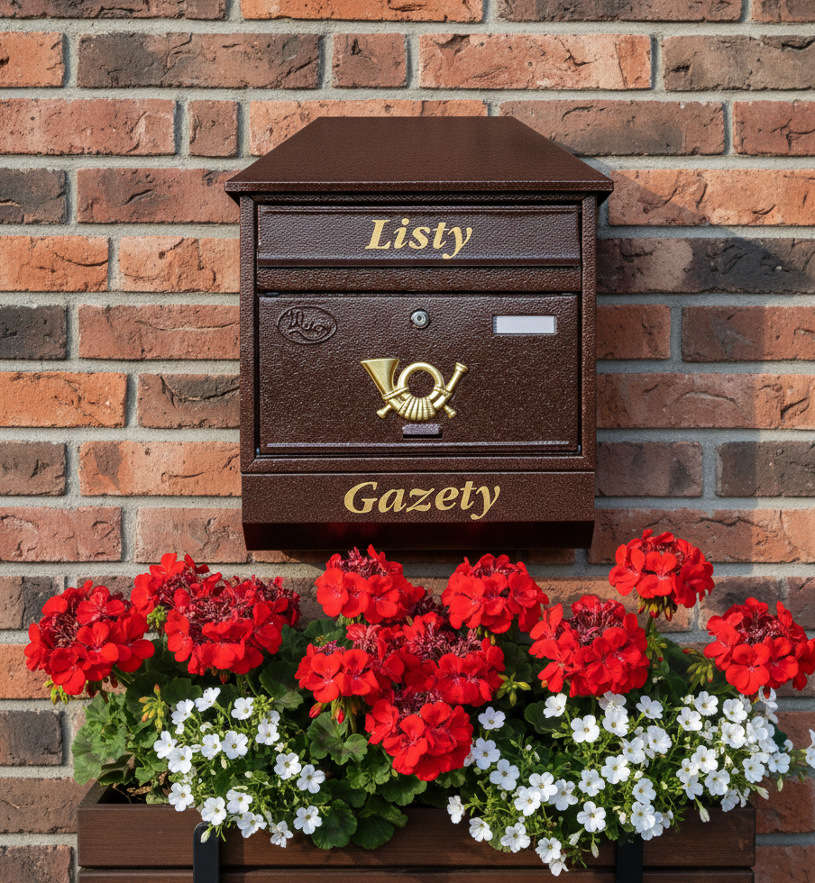 Skrzynka na listy T9/T – Brązowy - obrazek 3