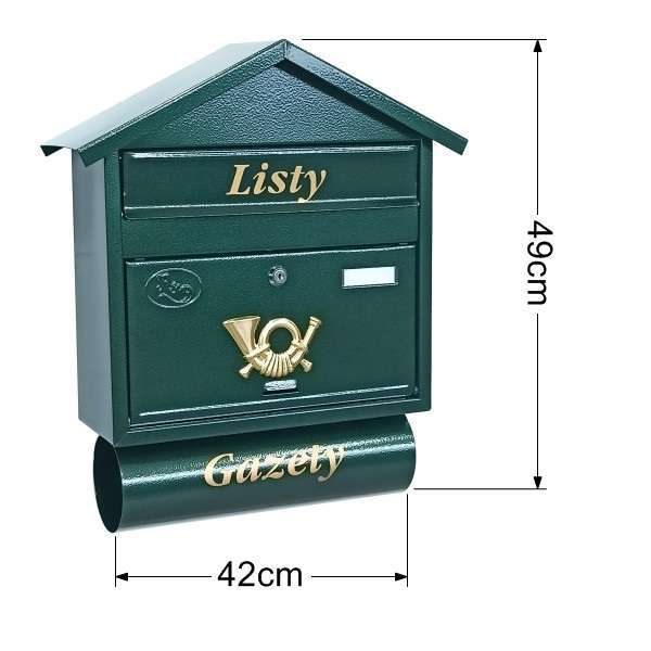 Skrzynka na listy T3/T – Zielony - obrazek 3
