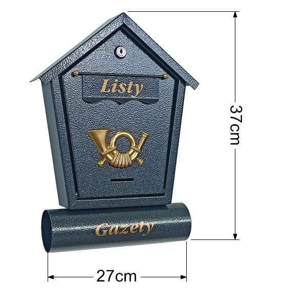 Skrzynka na listy T6/T – Grafit - obrazek 3
