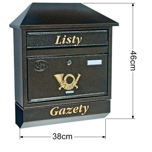 Skrzynka na listy T9/T – Złoty - obrazek 3