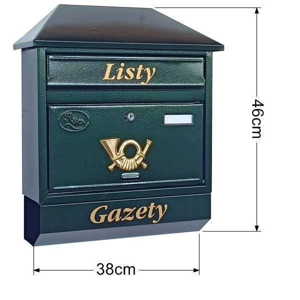 Skrzynka na listy T9/T – Zielony - obrazek 3
