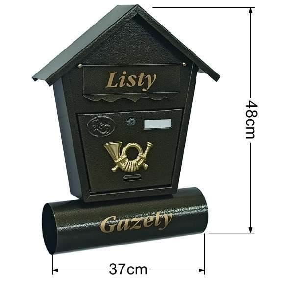 Skrzynka na listy T1/T – Złoty - obrazek 3