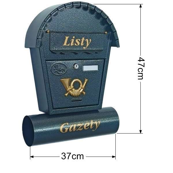 Skrzynka na listy T2/T – Grafit - obrazek 3