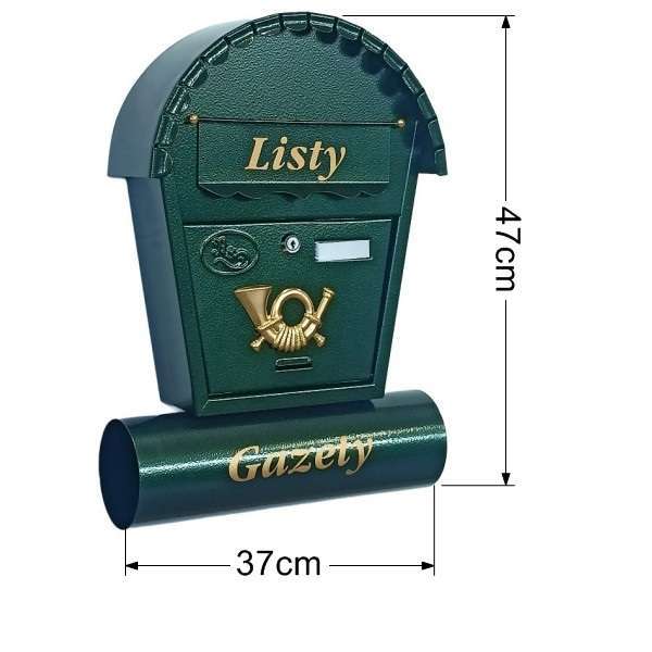 Skrzynka na listy T2/T – Zielony - obrazek 3