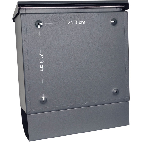 SKRZYNKA NA LISTY SolidBox XL C4 - PRODUKT POLSKI - ANTRACYT - obrazek 7