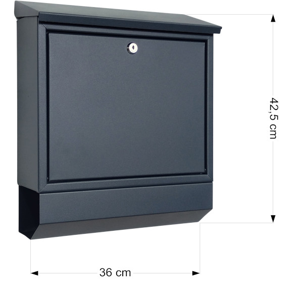 SKRZYNKA NA LISTY SolidBox XL C4 - PRODUKT POLSKI - ANTRACYT - obrazek 4